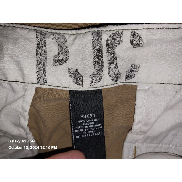 Polo Jeans Company Ralph Lauren Men's Tan Chino Pants Size 33X30 (Actual 35x29) - Picture 9 of 11